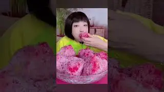 🌈🍚CRISPY COLOUR FULL POWDERY ICE EATING ASMR SNOWFLAKE POWDER 🌈 😋