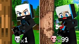 Minecraft, But Your Deaths = Realism (Hindi)