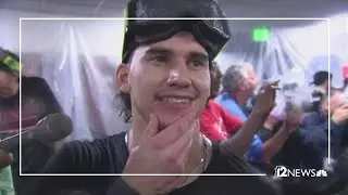 D-backs celebrate Wild Card win