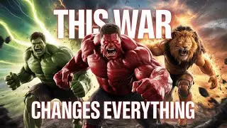 Ultimate Fantasy Showdown: Lion-Head Warrior vs Red & Green Hulk #LionWarrior #HulkBattle #Monster