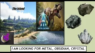 ARK Survival Ascended: I AM LOOKING FOR METAL, OBSIDIAN, CRYSTAL / MAP THE ISLAND / MHG 4K # 47