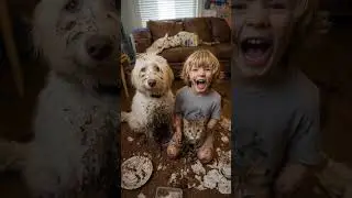 CHAOS ERUPTS! 😂 Kid, Dog, and Cat's Epic Rainy Day MESS!  #viral #family