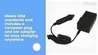 Pentax Optio W30 Replacement Battery (2-Pack, 1100mAh) and Charger