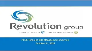 Tank & Silo Management with Revolution Group and Plex Manufacturing Cloud