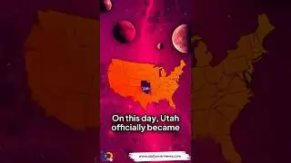Utah Joins the Union as the 45th State in 1896 #shorts #youtubeshorts #utah