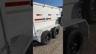RJ 5X8 4ft Wall Dmp Trailer 7K gvwr #equipment #trailer #trailerrental #construction #trailers
