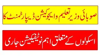Murad Ras's New Announcement Regarding Schools In Lahore And Rawalpindi