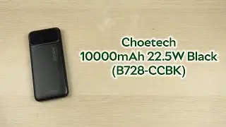 Розпаковка Choetech 10000mAh 22.5W PD QC3.0 Black (B728-CCBK)