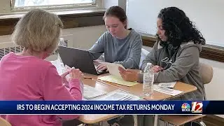 Students at Williams High School in Alamance County offering free tax preparation for low income ...