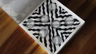 Day 26 - Floating Currents | Abstract Geometric Art | Inky Canvas Palette