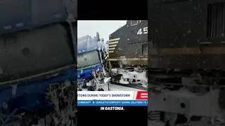 Breaking News! Train Hits Semi Truck in Gastonia, NC #shorts