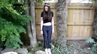 How To: Style! Leather Leggings with Crop Tops!