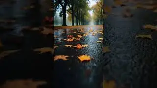 Soft Rain & Autumn Leaves 🍁 | Relaxing ASMR for Sleep & Focus 🌧️