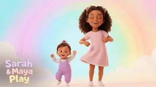 Dance com as Cores 🌈  Música Infantil para Dançar | Sarah and Maya Play
