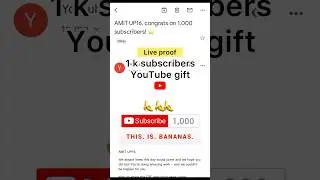 1k subscribers youtube gift.1000 subscribers पर youtube ने क्या भेजा #shorts #1k #1000subscriber