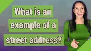 What is an example of a street address?