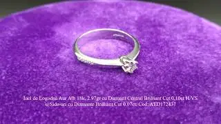 Adam & Eve Diamonds - Inel de Logodnă din Aur Alb cu Diamante - AED172437