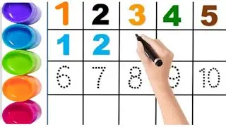 Learn Numbers 1 to 10 for Kids | Tracing & Counting Worksheets
