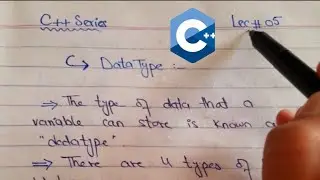 Datatype in C++ | Types of basic Data Types | Built-in and User defined Datatypes