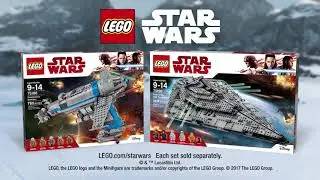 Lego Star Wars 2017 The Last Jedi lineup Commercial