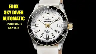Edox Skydiver Special Edition Automatic 80131-357JNC-BI Watch | Review Valjoux Relogios