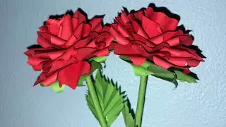 DIY Paper Flower Rose ✂️ | Simple & Beautiful 🌹🌹