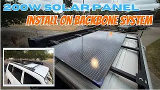 200W Solar Panel Reinstall on Backbone System – What I Changed This Time