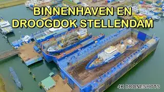 Binnenhaven en Droogdokken Stellendam ~ 4K Droneshots