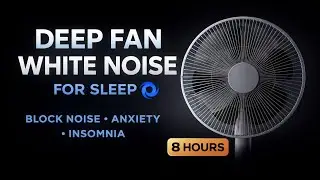 Deep Fan White Noise for Sleep 🌀 | Block Noise, Anxiety & Insomnia | 8 Hours