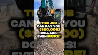 This Job Pays $90,000 even more! with No Degree: Excavator Operator Salary in USA! #weirdhustle #job