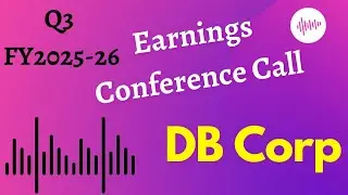 DB Corp share Q3 FY2025-26 Earnings Conference Call ||