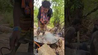 African Women Cooking Lunch For The Family In The Wild #africanfoods #africarare #africanfood