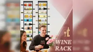 Review: Wall Mount Wine Rack - 10 Bottle Black Metal Wine Bottle Holder for Wall, Wine Bottles...