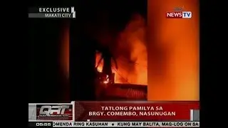 QRT: 3 pamilya sa Brgy. Comembo, Makati City, nasunugan