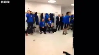 Ian Holloway does dressing-room dance