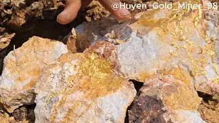 We Found Gold in Ancient Lava Rock! 25kg of Quartz with Visible Gold Veins