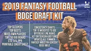 The 2019 BDGE Fantasy Football Draft Kit