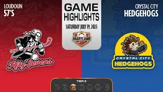 NBHL Maryland Tier 3: Crystal City Hedgehogs vs. Loudoun 57's Highlights (07/19/2025)