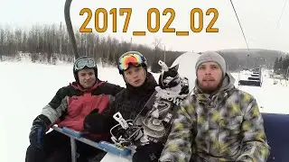 2017_02_02 Горнолыжный комплекс Логойск xiaomi yi action 2K