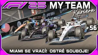 N&aacute;vrat Miami do Kalend&aacute;ře! Ostr&eacute; Souboje a Sprint #56 | F1 25 My Team Kari&eacute;ra CZ Let's Play