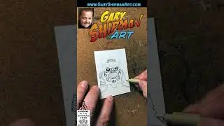 💥 Artist Gary Shipman Drawn Marvel Comics Fantastic Four Galactus Sketch Card Art