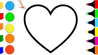❤️How To Draw a Perfect Heart | Satisfying Coloring | Easy Step by Step Tutorial | Heart Drawing