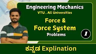 Force & Force System  | Engineering Mechanics | VTU , All Universities