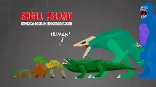 Skull Island Creatures Size (Animated)