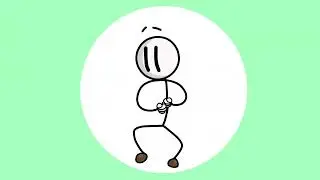 Henry Stickman Dance animation green screen video footage