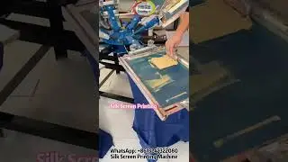 Textile Silk Screen Printing Machine 4 color Four Station