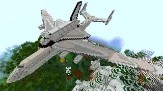 Space Shuttle Plane In Minecraft