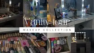 Updated vanity tour!!! || in depth makeup collection as a 18 yr old makeup artist