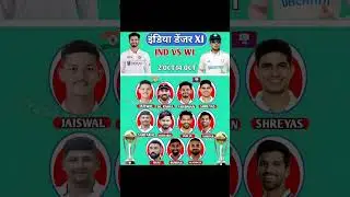 Ind Vs Wi 1st Test Playing 11 2025🔥☠️#short #testseries #trending #shorts #shreyasiyer #indvswi