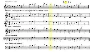 Estudo R&iacute;tmico n&ordm; 10 &ndash; Semibreve, M&iacute;nima e Sem&iacute;nima | Exerc&iacute;cio com &Aacute;udio